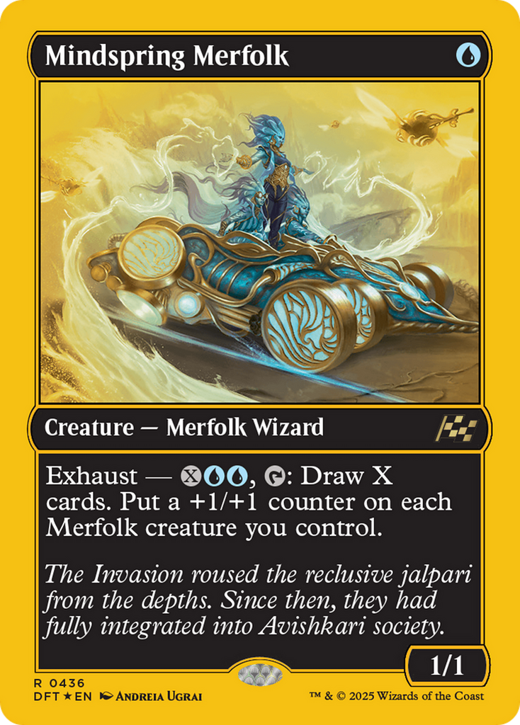 Magic: The Gathering - Mindspring Merfolk Foil - Aetherdrift