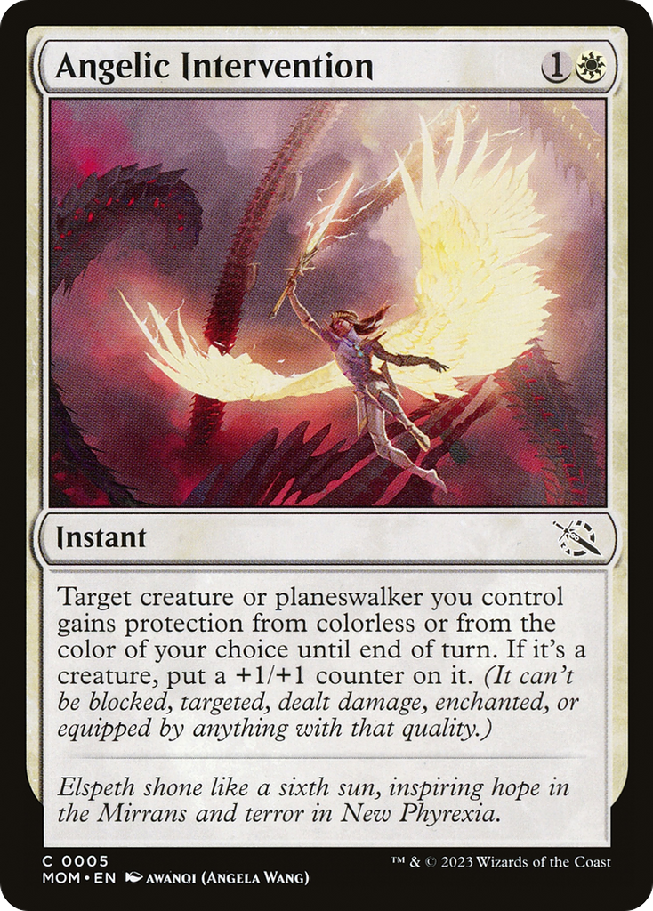 Magic: The Gathering - Angelic Intervention Foil - March of the Machine