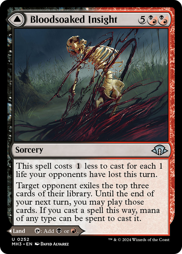 Magic: The Gathering - Bloodsoaked Insight // Sanguine Morass - Modern Horizons 3