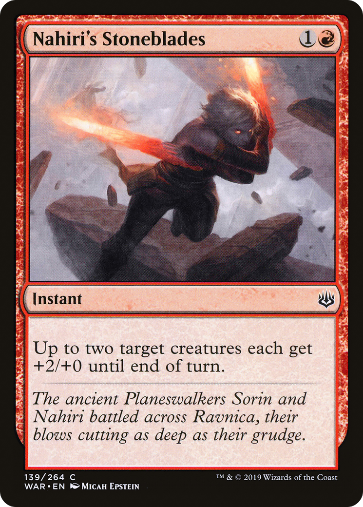 Magic: The Gathering - Nahiri's Stoneblades Foil - War of the Spark