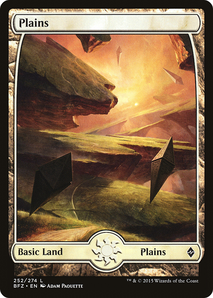 Magic: The Gathering - Plains #252 Foil - Battle for Zendikar