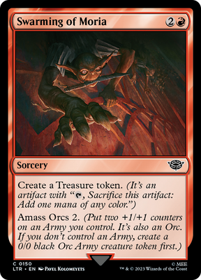 Magic: The Gathering - Swarming of Moria Foil - The Lord of the Rings: Tales of Middle-earth