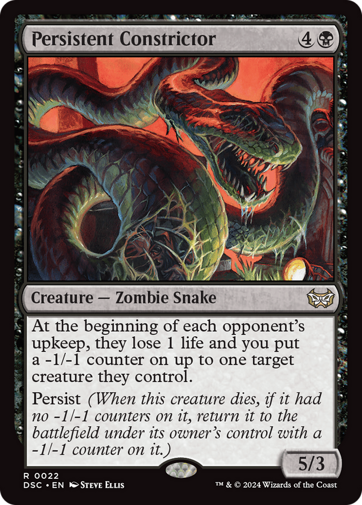 Magic: The Gathering - Persistent Constrictor - Duskmourn: House of Horror Commander