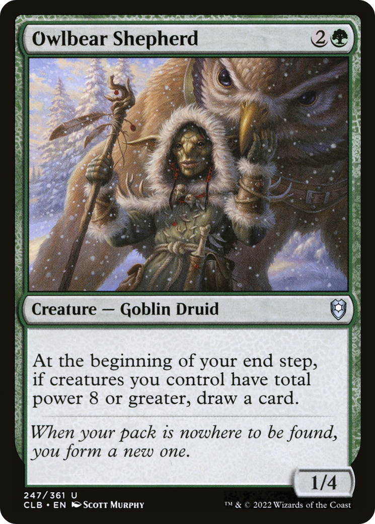 Magic: The Gathering - Owlbear Shepherd - Commander Legends: Battle for Baldur's Gate