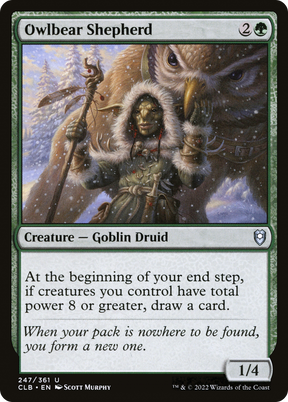 Magic: The Gathering - Owlbear Shepherd - Commander Legends: Battle for Baldur's Gate