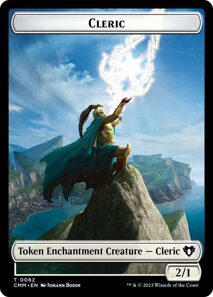 Magic: The Gathering - Cleric Token - Commander Masters Tokens