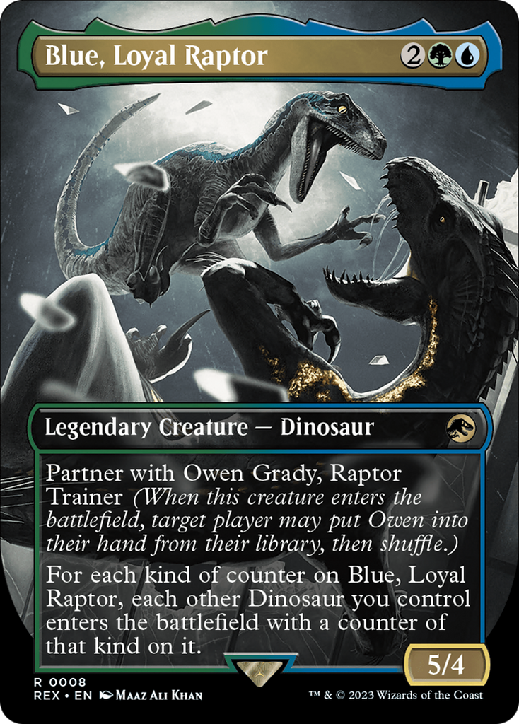 Magic: The Gathering - Blue, Loyal Raptor - Jurassic World Collection