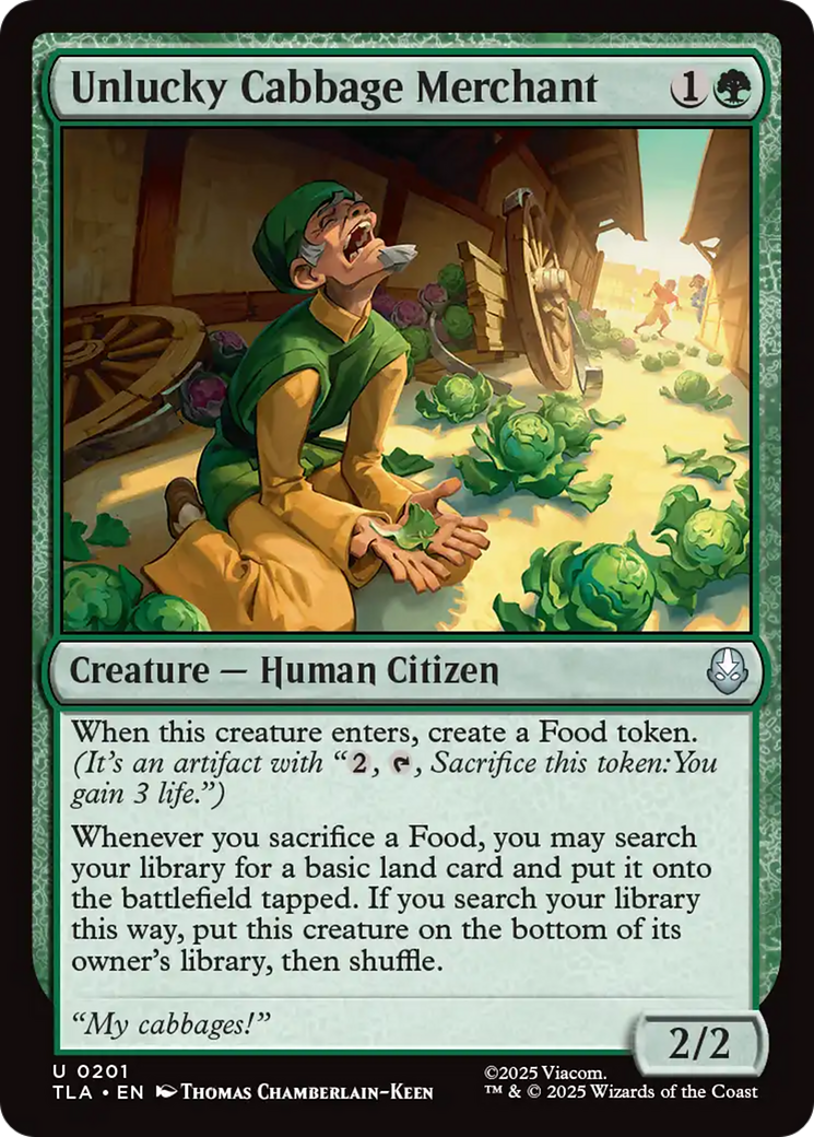 Magic: The Gathering - Unlucky Cabbage Merchant - Avatar: The Last Airbender