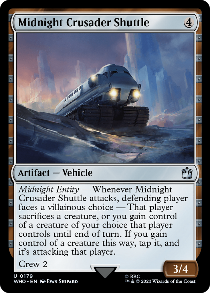 Magic: The Gathering - Midnight Crusader Shuttle Foil - Doctor Who