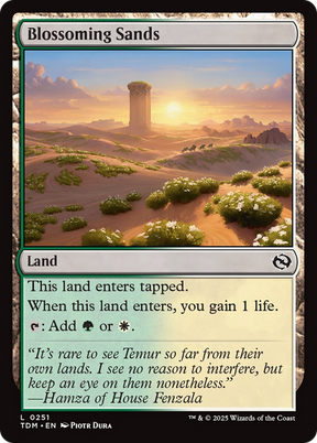Magic: The Gathering - Blossoming Sands Foil - Tarkir: Dragonstorm
