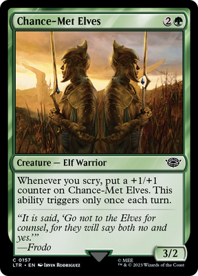 Magic: The Gathering - Chance-Met Elves Foil - The Lord of the Rings: Tales of Middle-earth