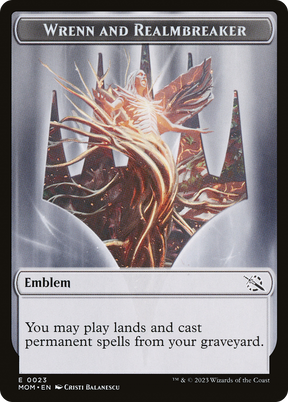 Magic: The Gathering - Wrenn and Realmbreaker Emblem - March of the Machine Tokens