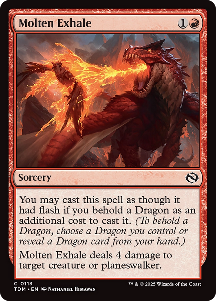 Magic: The Gathering - Molten Exhale Foil - Tarkir: Dragonstorm