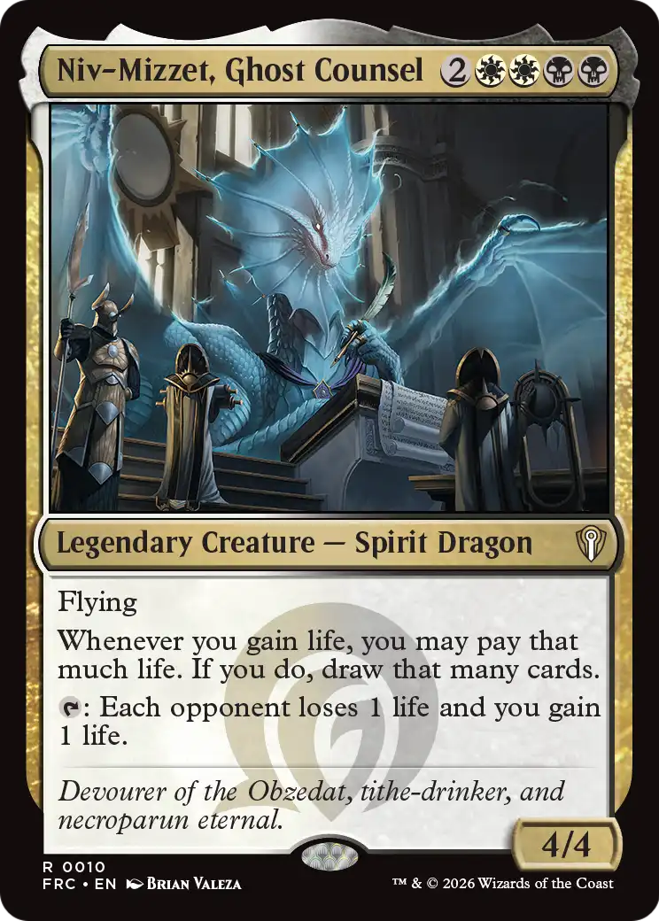 Magic: The Gathering - Niv-Mizzet, Ghost Counsel - Reality Fracture Commander