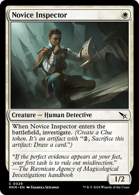 Magic: The Gathering - Novice Inspector Foil - Murders at Karlov Manor