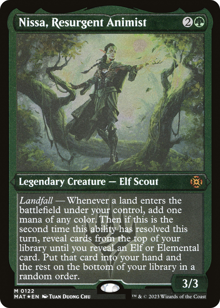 Magic: The Gathering - Nissa, Resurgent Animist Foil - March of the Machine: The Aftermath