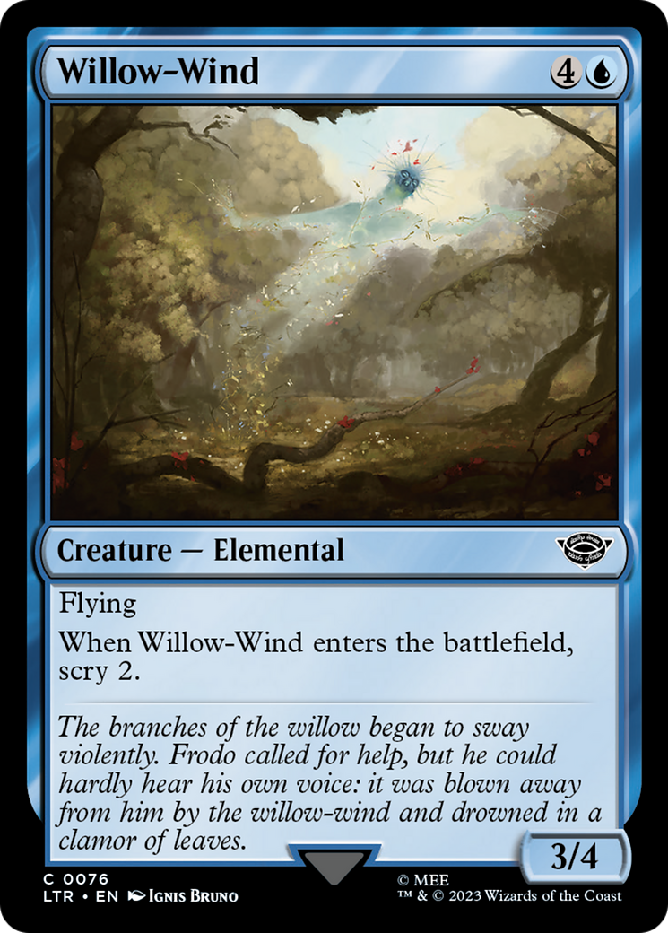 Magic: The Gathering - Willow-Wind Foil - The Lord of the Rings: Tales of Middle-earth