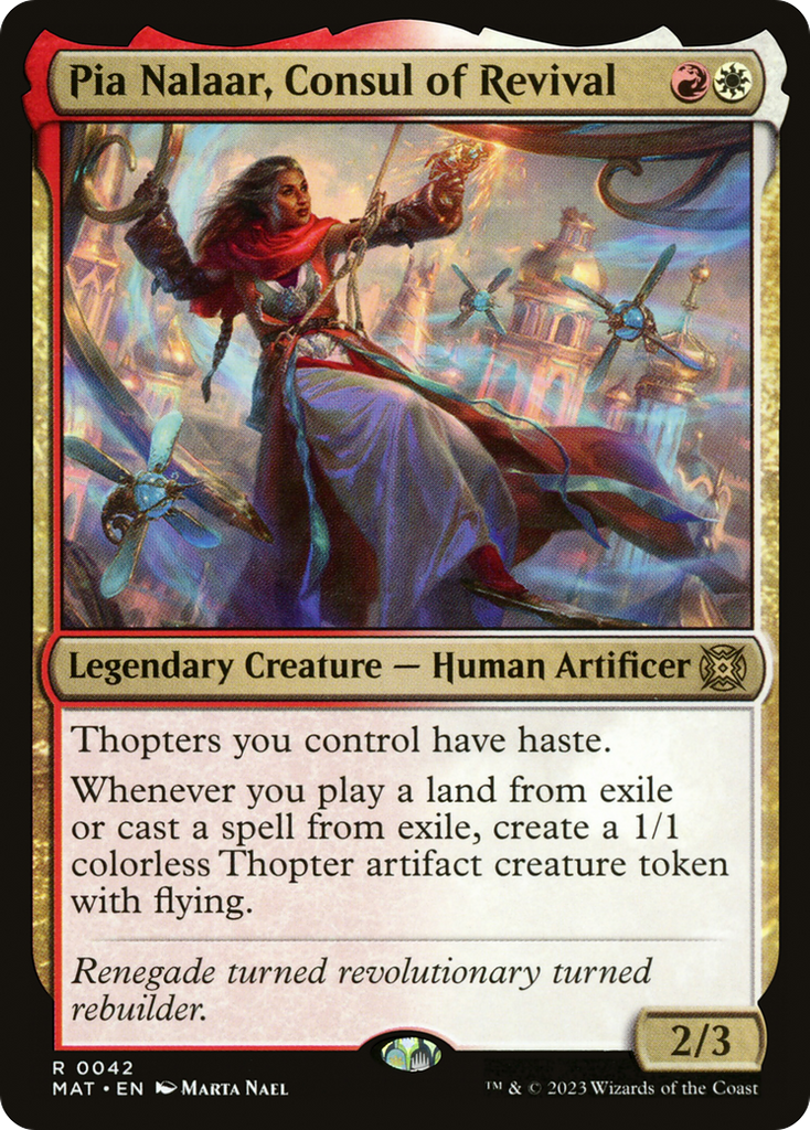 Magic: The Gathering - Pia Nalaar, Consul of Revival Foil - March of the Machine: The Aftermath