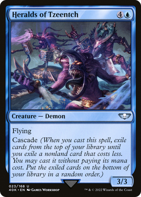 Magic: The Gathering - Heralds of Tzeentch - Warhammer 40000 Commander