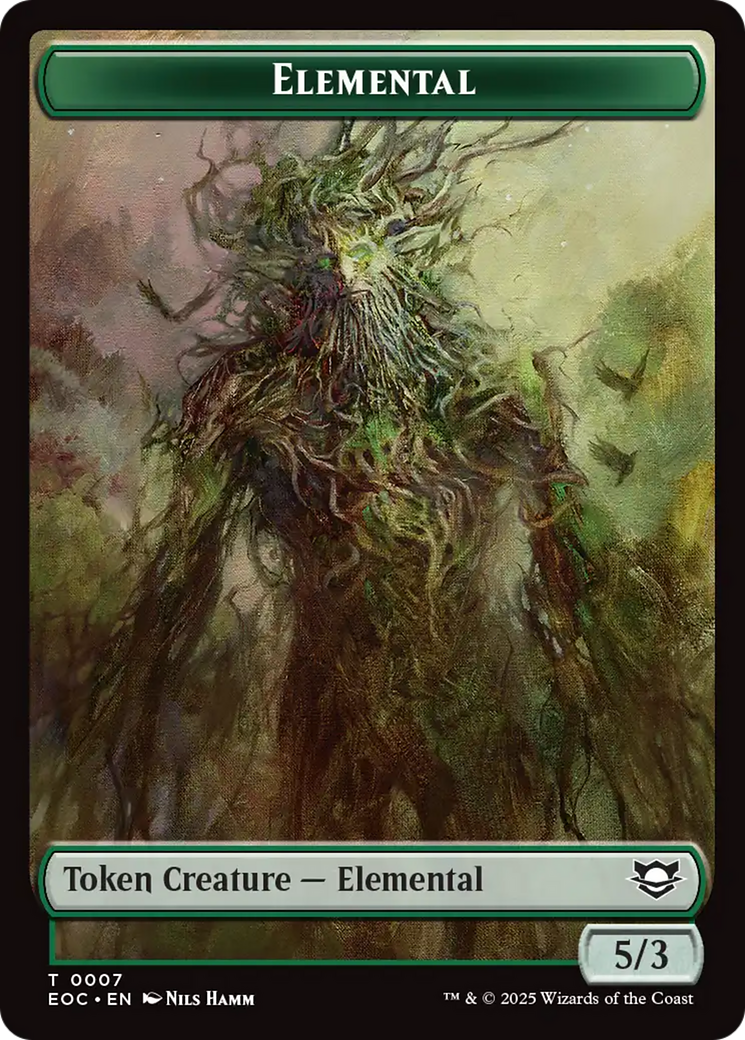 Magic: The Gathering - Elemental Token - Edge of Eternities Commander Tokens