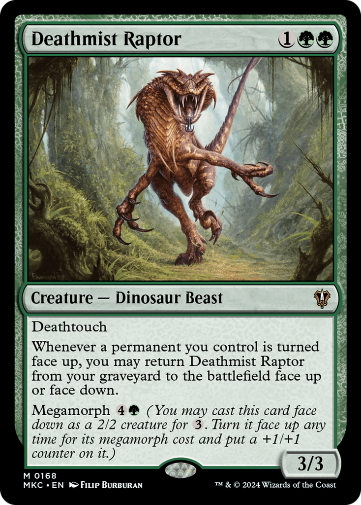 Magic: The Gathering - Deathmist Raptor - Murders at Karlov Manor Commander