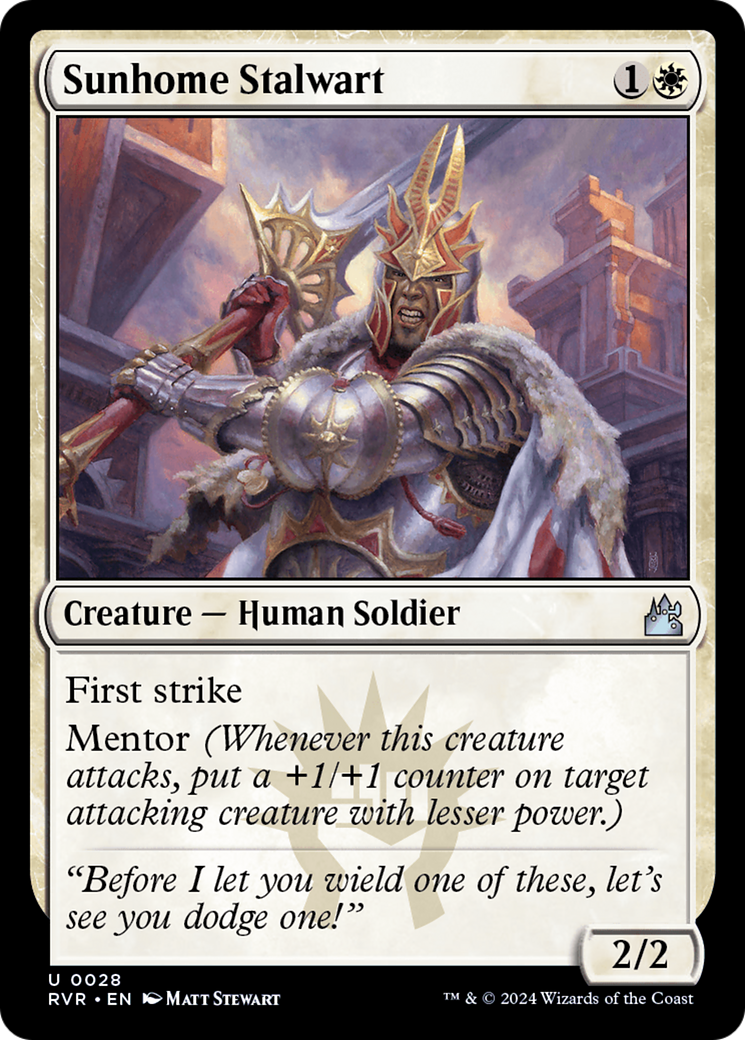 Magic: The Gathering - Sunhome Stalwart - Ravnica Remastered