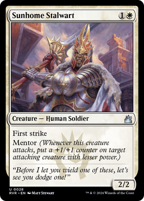 Magic: The Gathering - Sunhome Stalwart - Ravnica Remastered