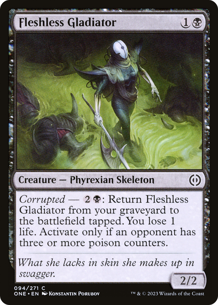 Magic: The Gathering - Fleshless Gladiator Foil - Phyrexia: All Will Be One