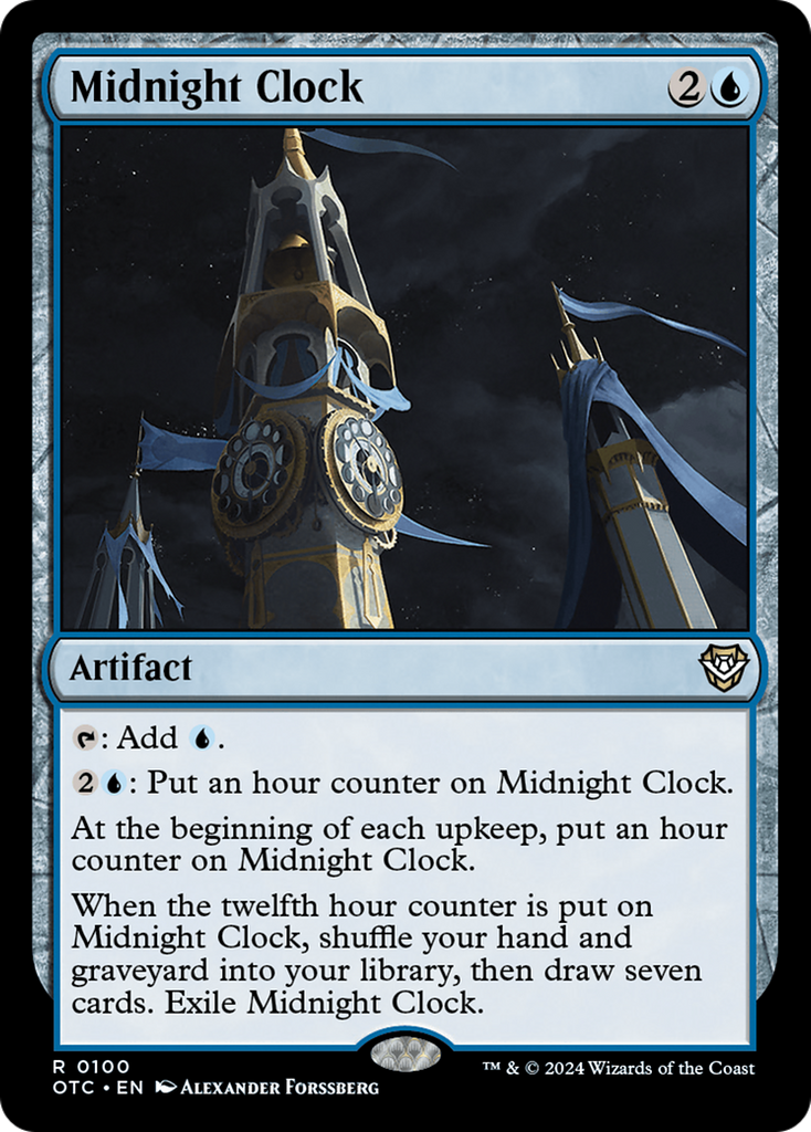 Magic: The Gathering - Midnight Clock - Outlaws of Thunder Junction Commander