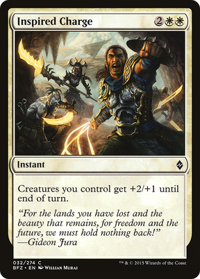 Magic: The Gathering - Inspired Charge Foil - Battle for Zendikar