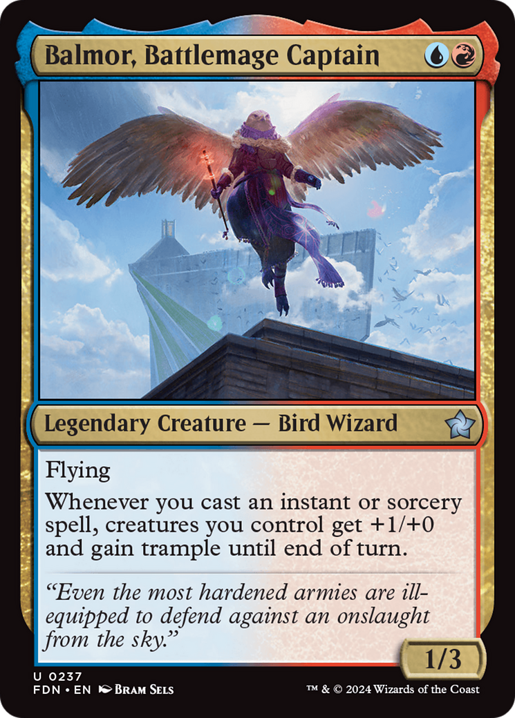 Magic: The Gathering - Balmor, Battlemage Captain Foil - Foundations