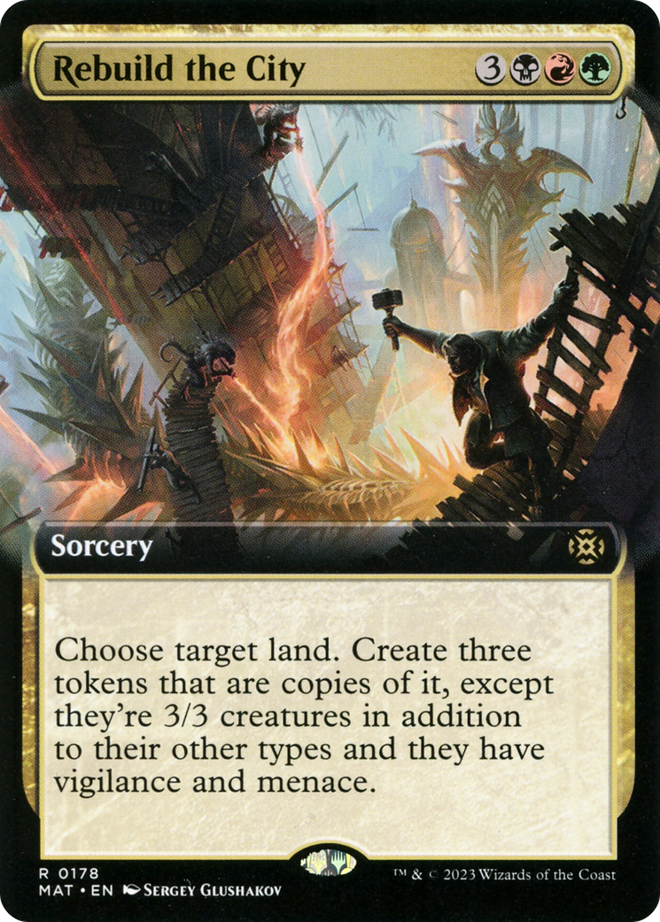 Magic: The Gathering - Rebuild the City Foil - March of the Machine: The Aftermath