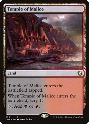 Magic: The Gathering - Temple of Malice - Dominaria United Commander