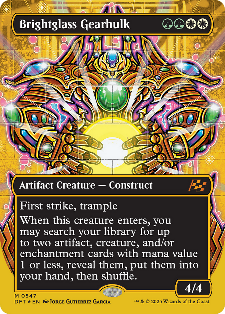 Magic: The Gathering - Brightglass Gearhulk Foil - Aetherdrift