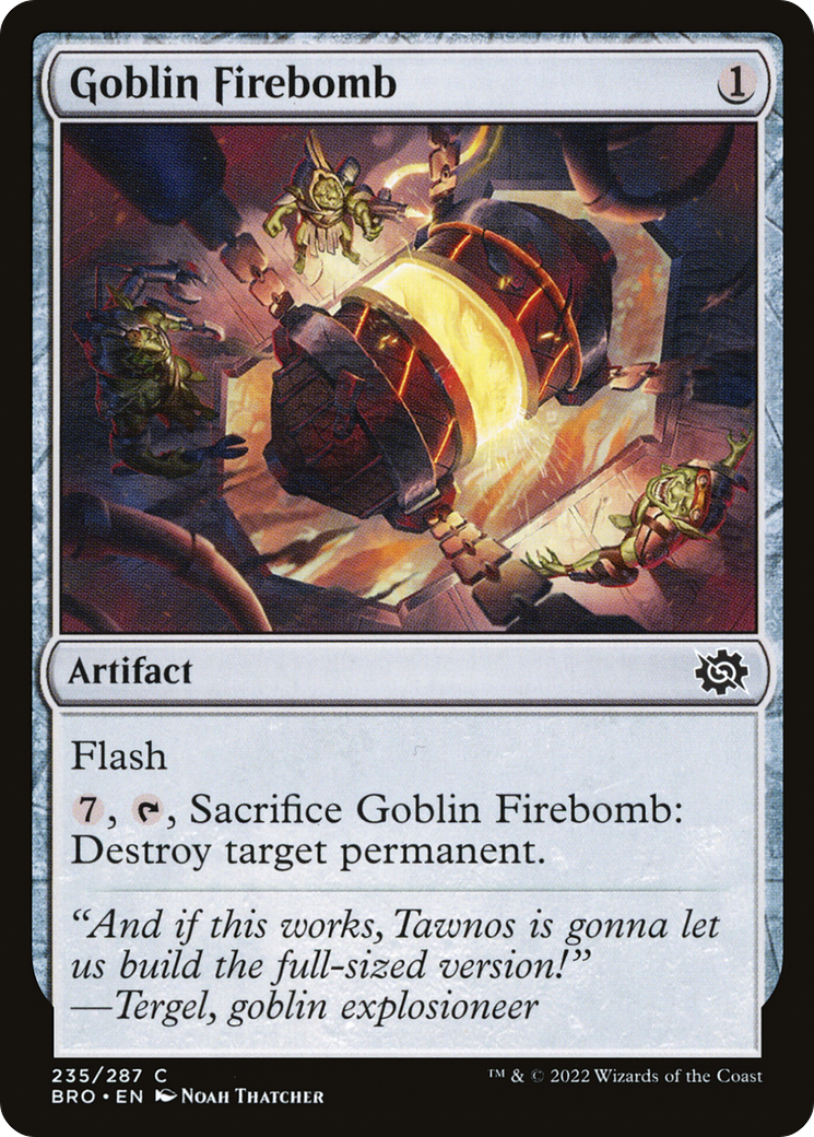 Magic: The Gathering - Goblin Firebomb Foil - The Brothers' War
