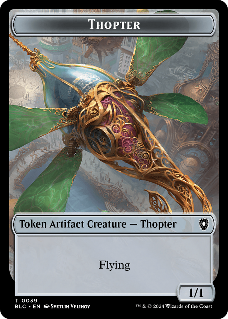 Magic: The Gathering - Thopter Token - Bloomburrow Commander Tokens