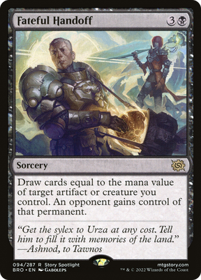 Magic: The Gathering - Fateful Handoff Foil - The Brothers' War