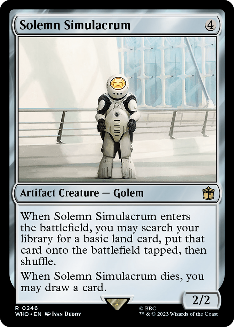 Magic: The Gathering - Solemn Simulacrum - Doctor Who