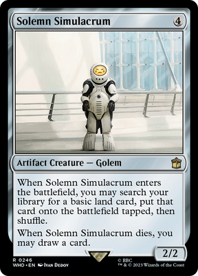Magic: The Gathering - Solemn Simulacrum Foil - Doctor Who