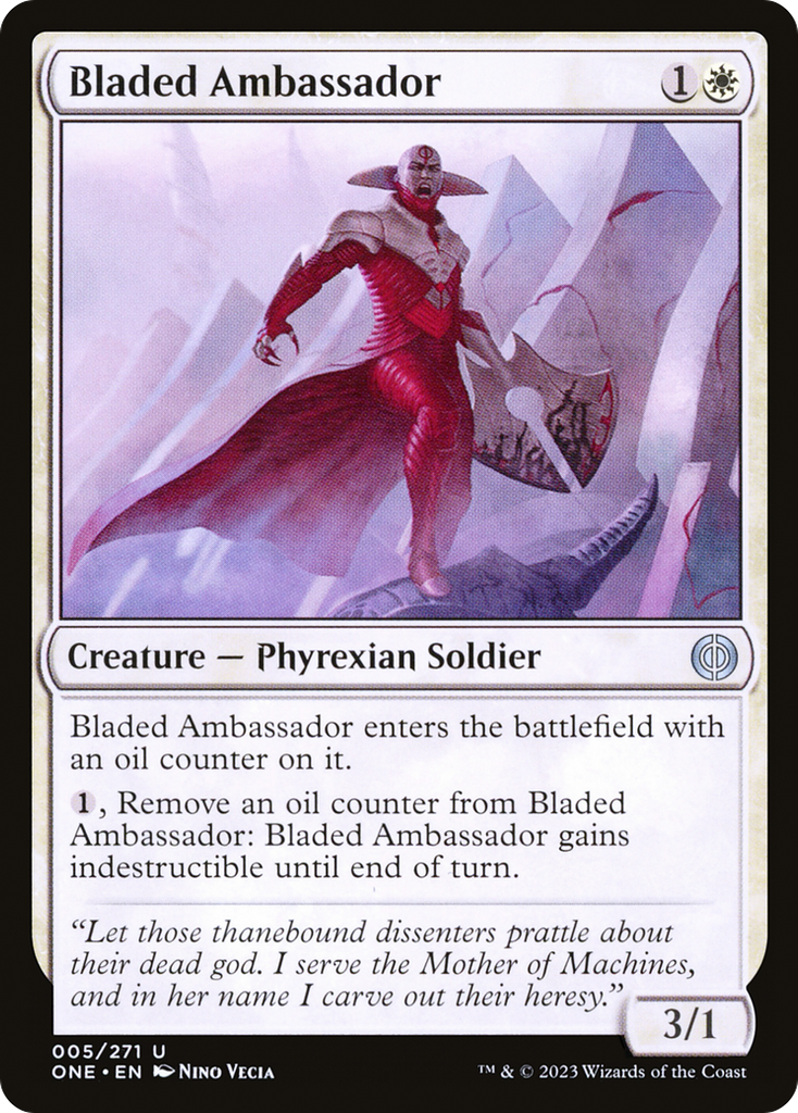 Magic: The Gathering - Bladed Ambassador Foil - Phyrexia: All Will Be One