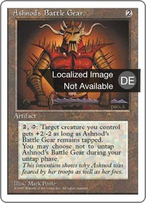 Magic: The Gathering - Ashnods Kampfausrüstung - Fourth Edition