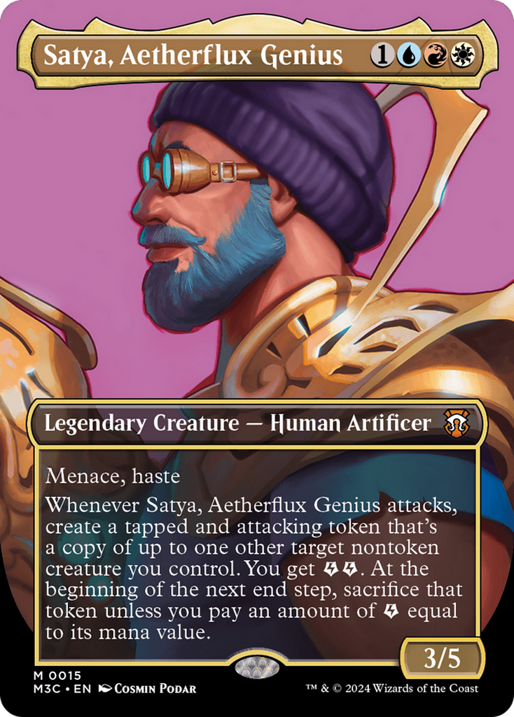 Magic: The Gathering - Satya, Aetherflux Genius - Modern Horizons 3 Commander