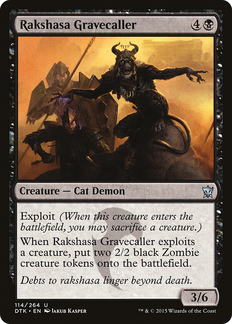 Magic: The Gathering - Rakshasa Gravecaller Foil - Dragons of Tarkir