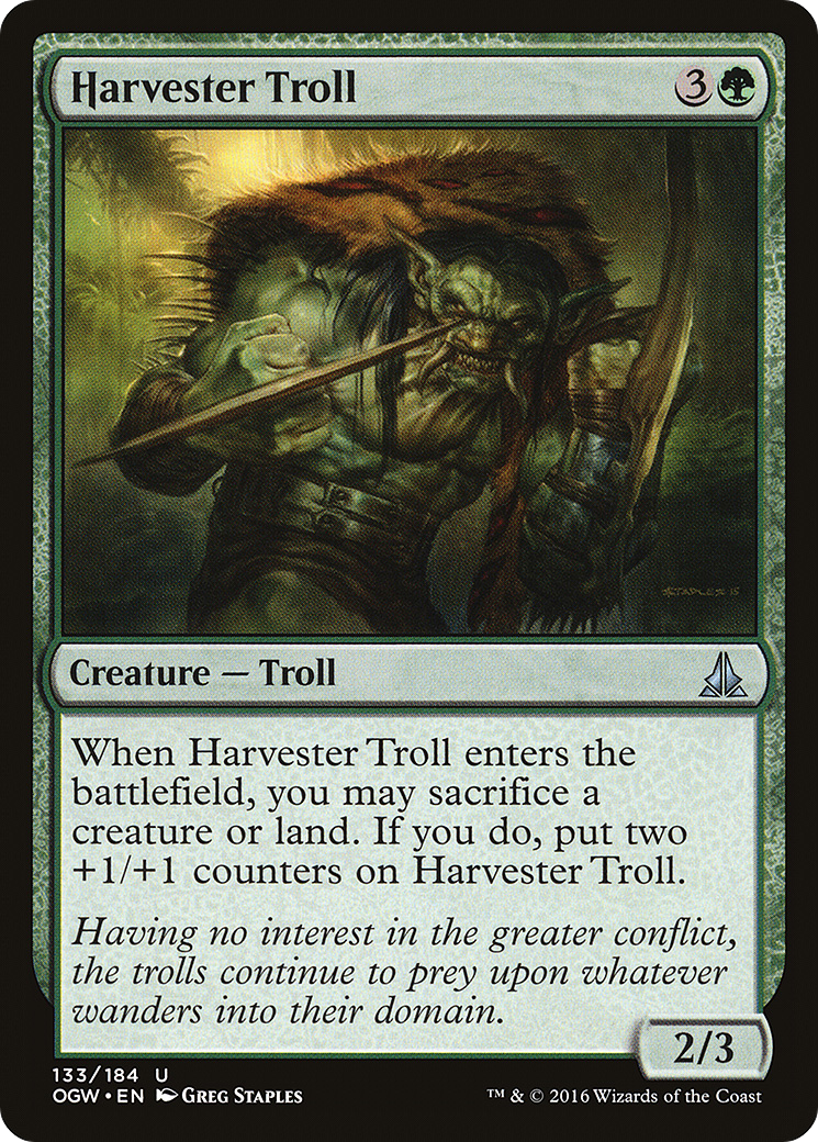 Magic: The Gathering - Harvester Troll Foil - Oath of the Gatewatch