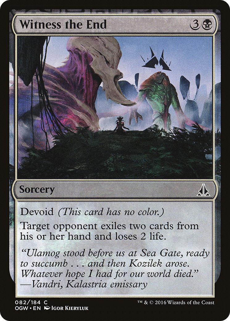Magic: The Gathering - Witness the End Foil - Oath of the Gatewatch