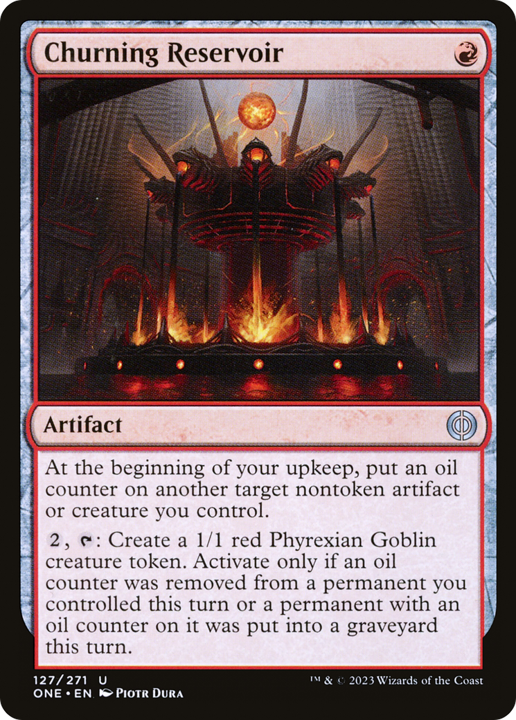 Magic: The Gathering - Churning Reservoir Foil - Phyrexia: All Will Be One