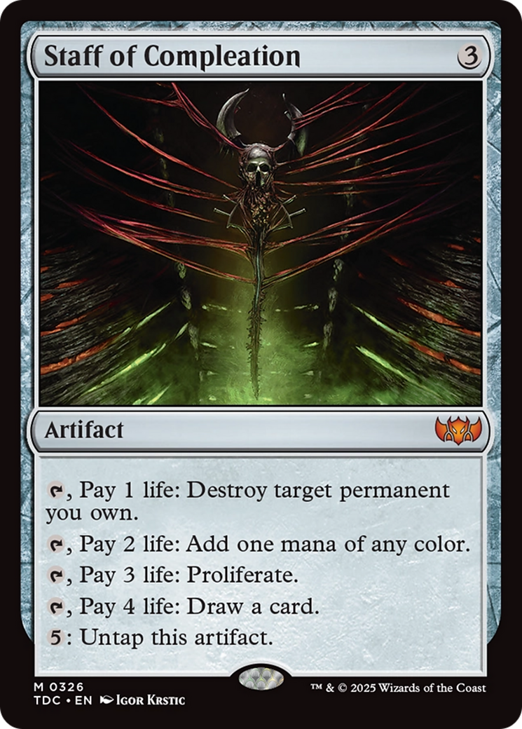 Magic: The Gathering - Staff of Compleation - Tarkir: Dragonstorm Commander
