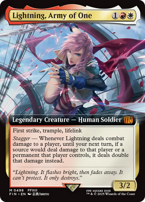 Magic: The Gathering - Lightning, Army of One Foil - Final Fantasy