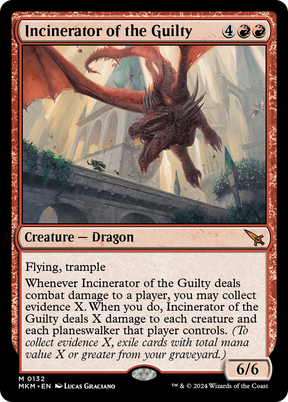 Magic: The Gathering - Incinerator of the Guilty Foil - Murders at Karlov Manor