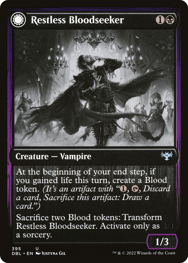 Magic: The Gathering - Restless Bloodseeker // Bloodsoaked Reveler Foil - Innistrad: Double Feature